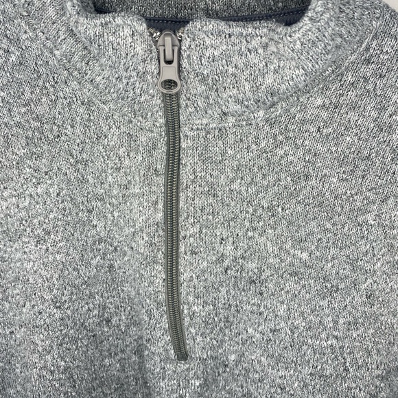 Old Navy Heather gray Quarter zip - Picture 2 of 5